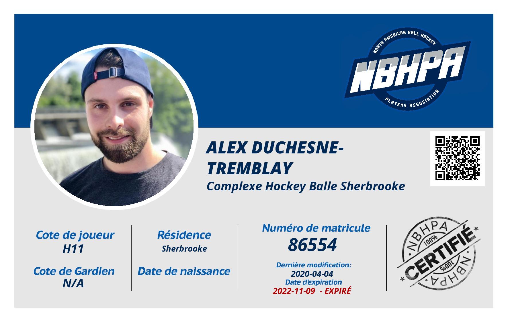 Alex Duchesne-Tremblay