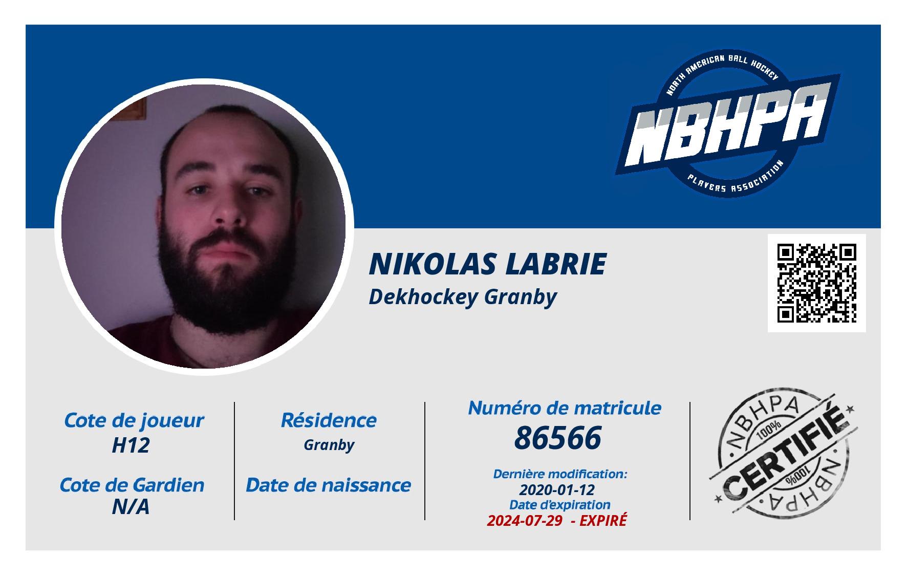 Nikolas Labrie