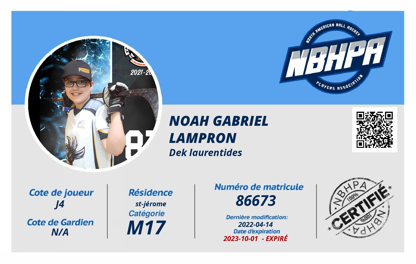 Noah Gabriel Lampron