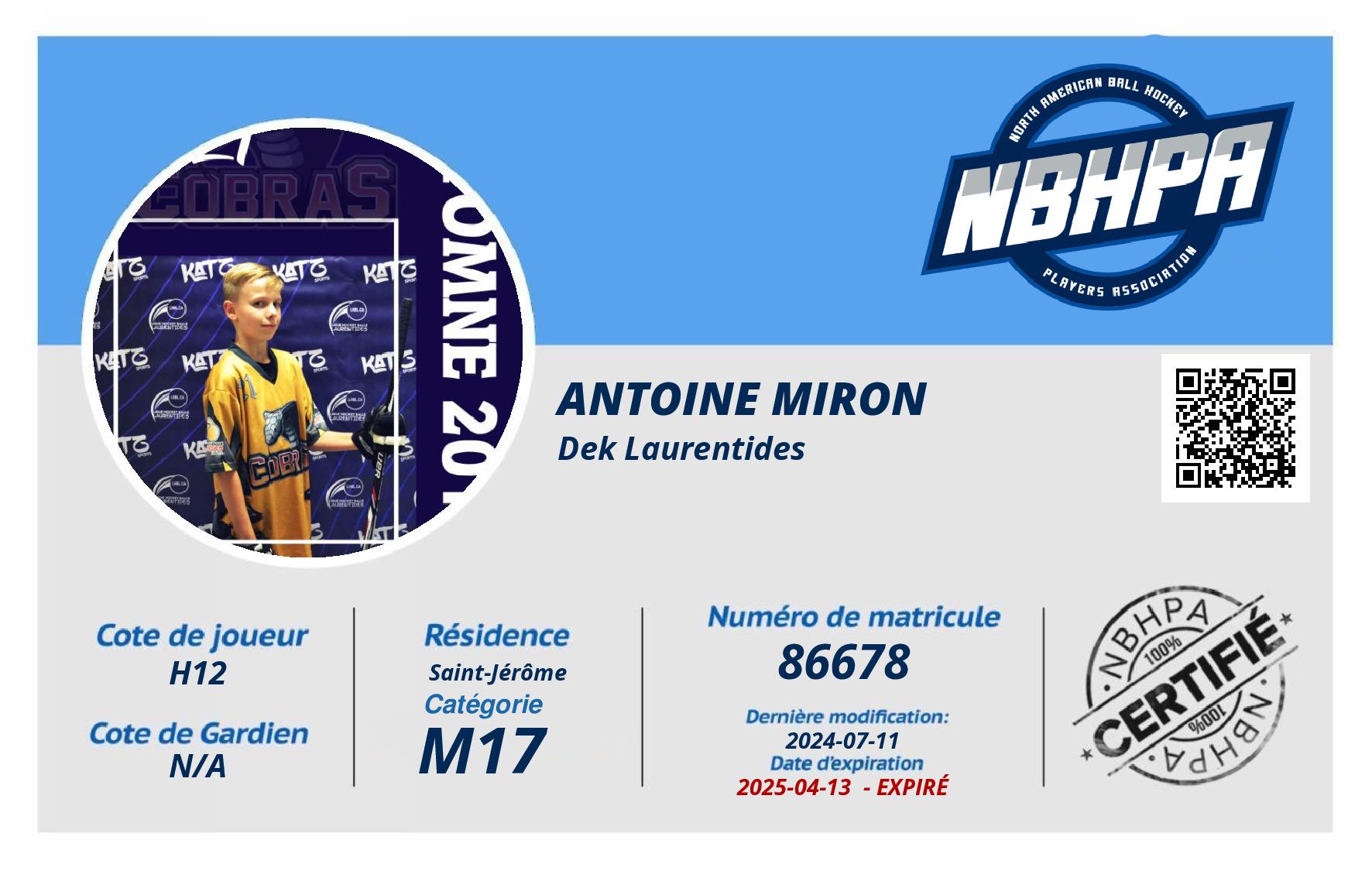 Antoine Miron
