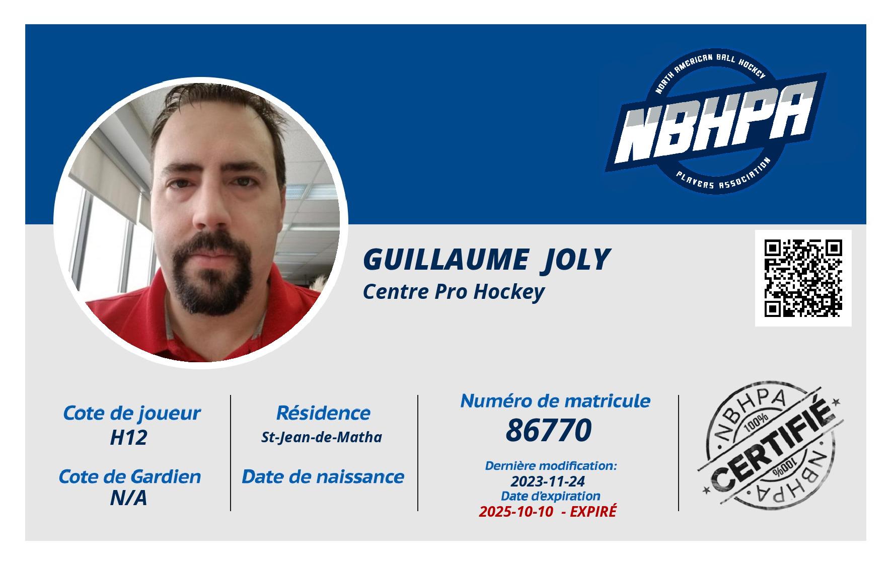 Guillaume  Joly