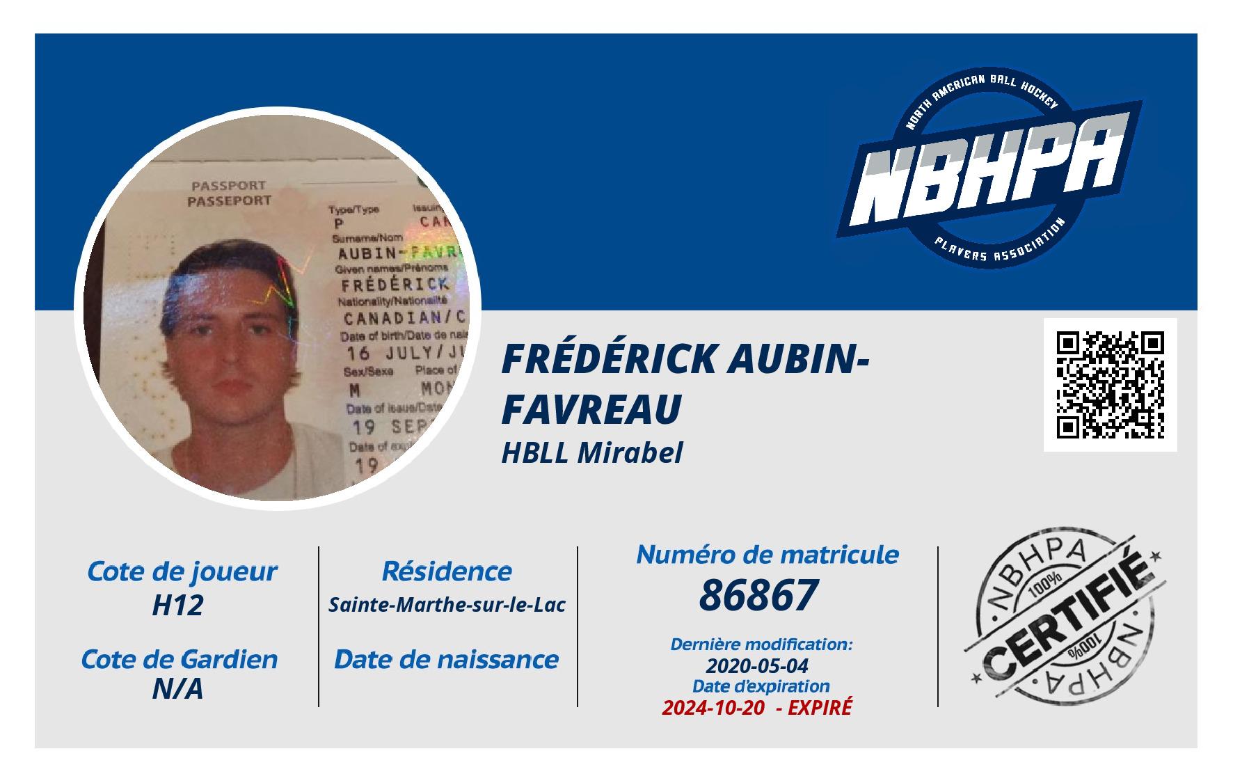 Frédérick Aubin-Favreau