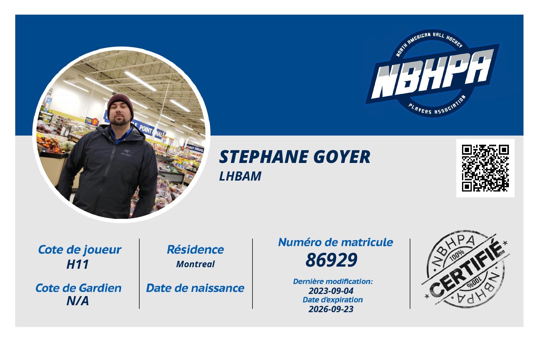 Stephane Goyer