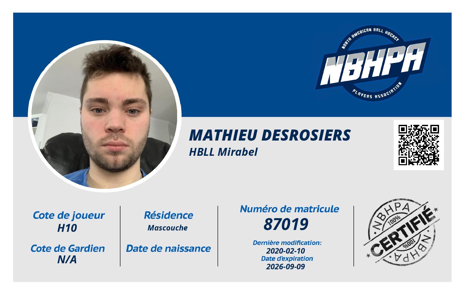 Mathieu Desrosiers 