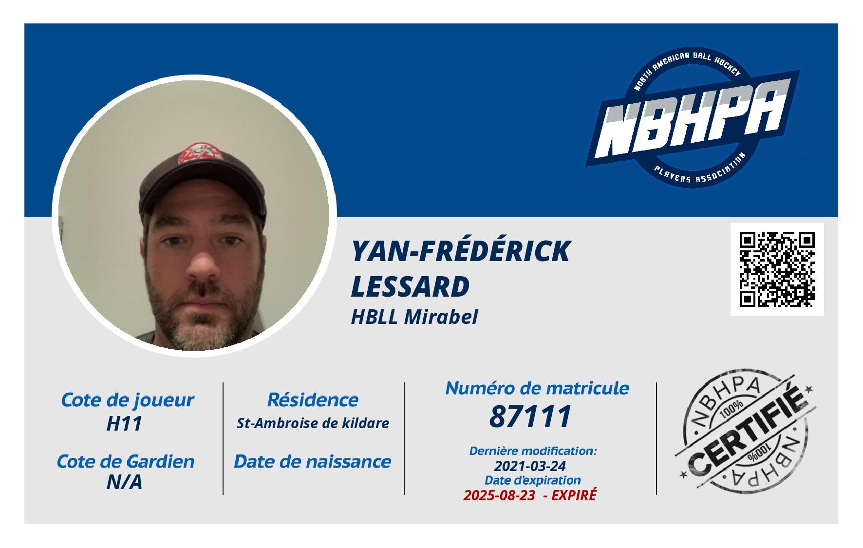 Yan-Frédérick  Lessard