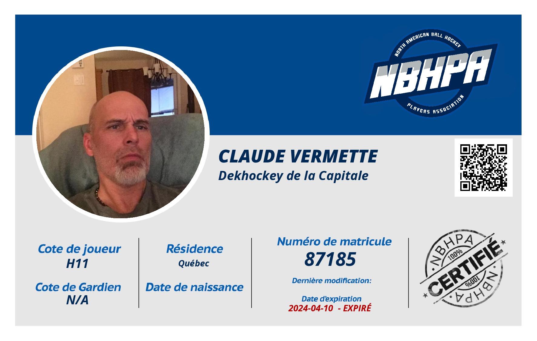 Claude Vermette