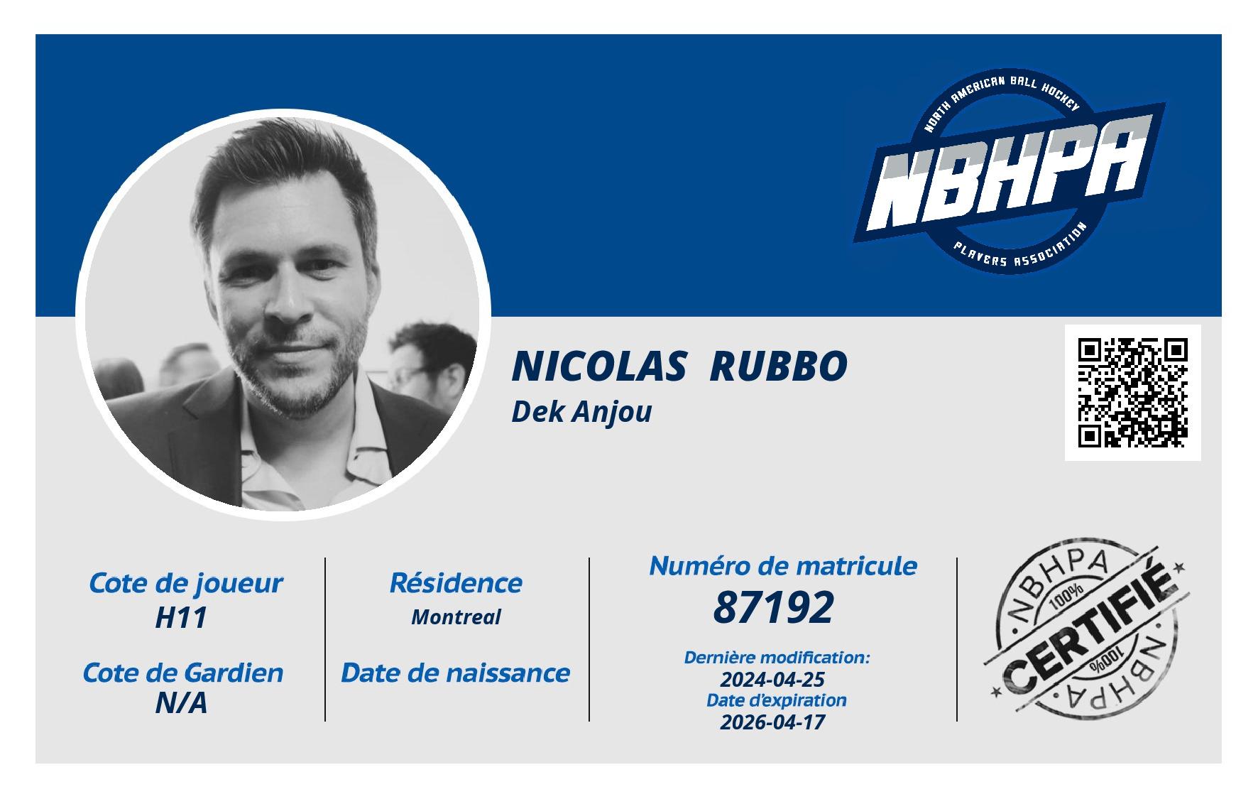 Nicolas  Rubbo