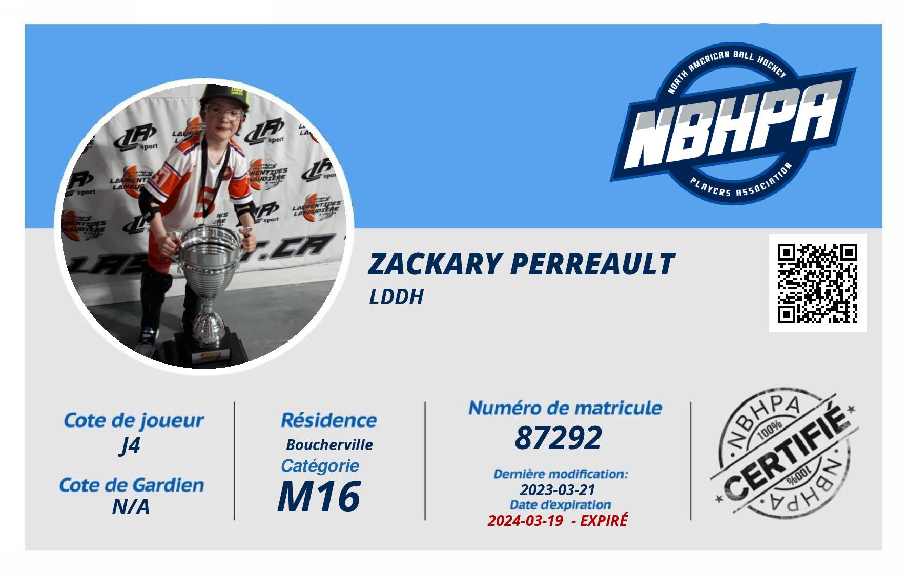 Zackary Perreault