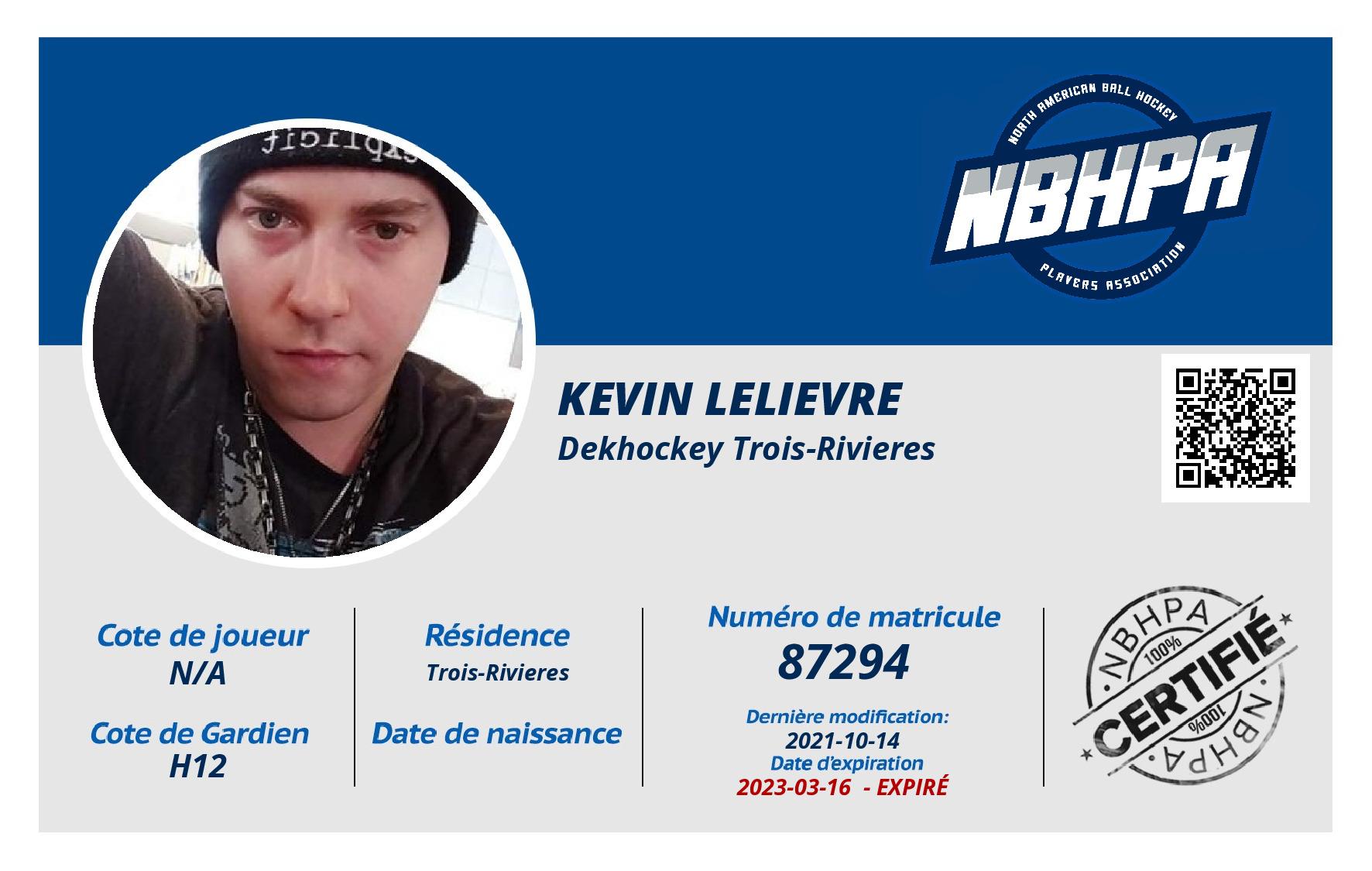 Kevin Lelievre