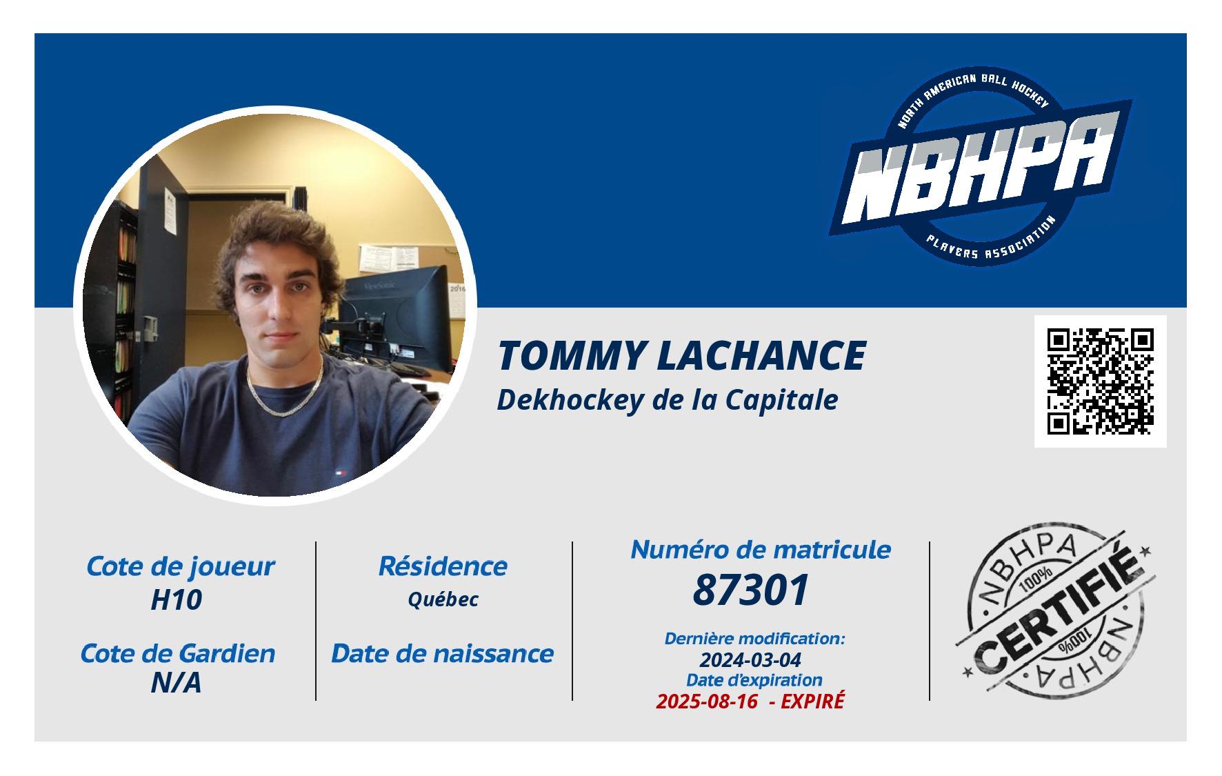Tommy Lachance