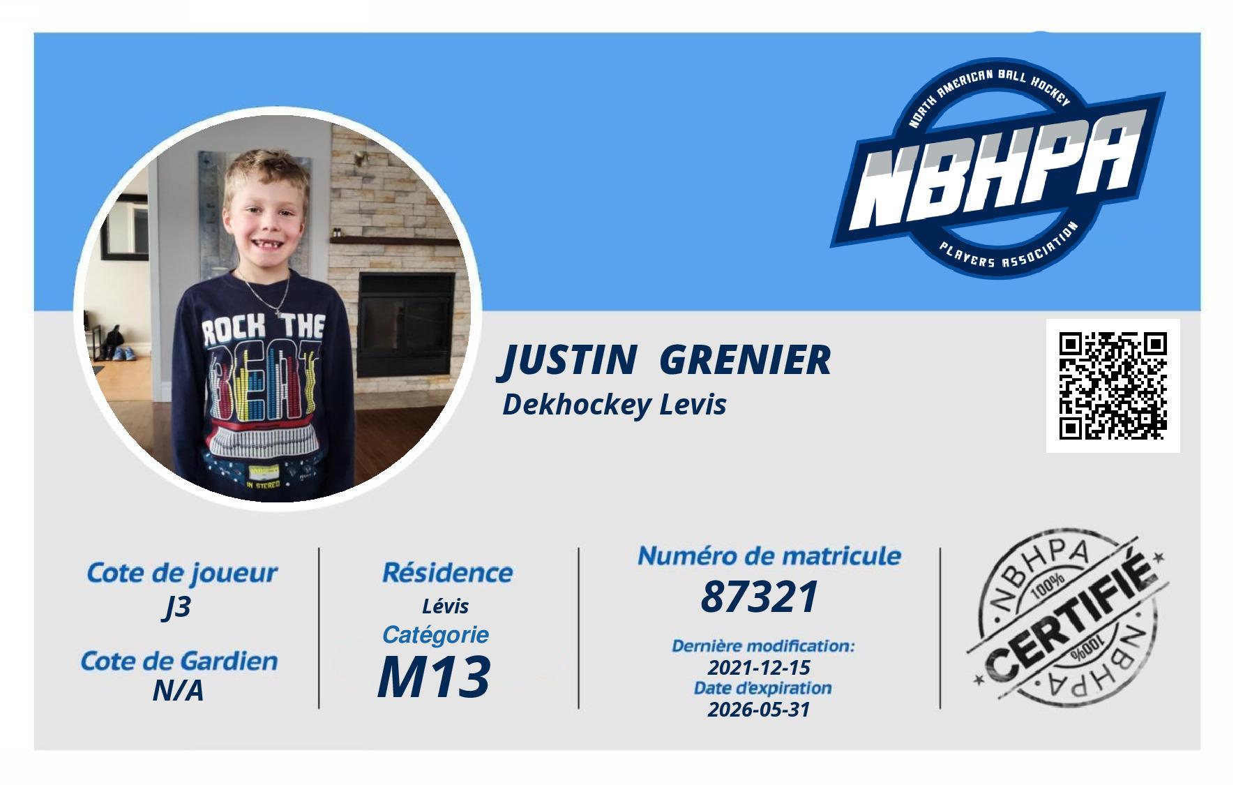 Justin  Grenier 