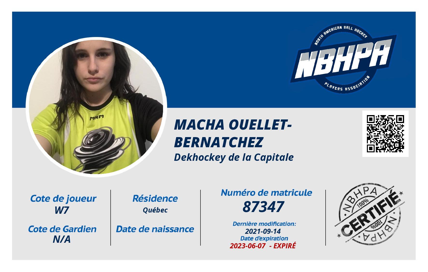 Macha Ouellet-Bernatchez
