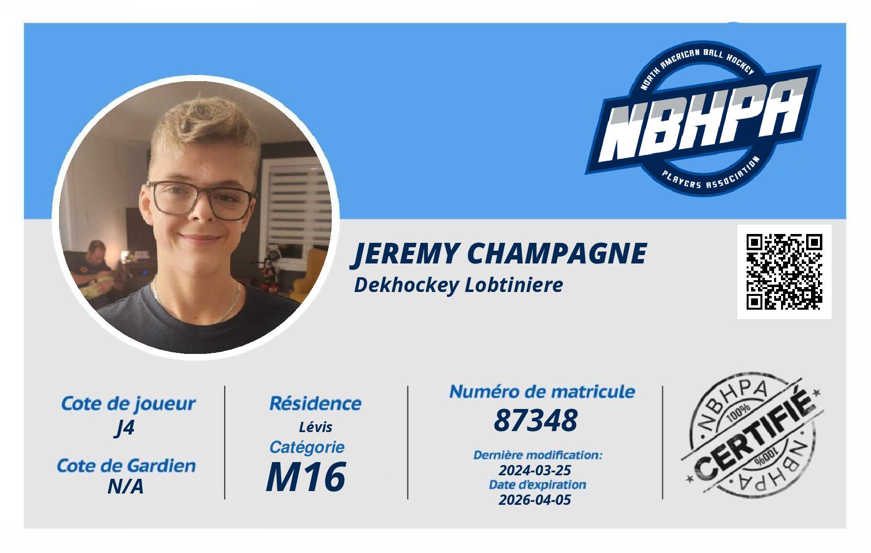 Jeremy Champagne