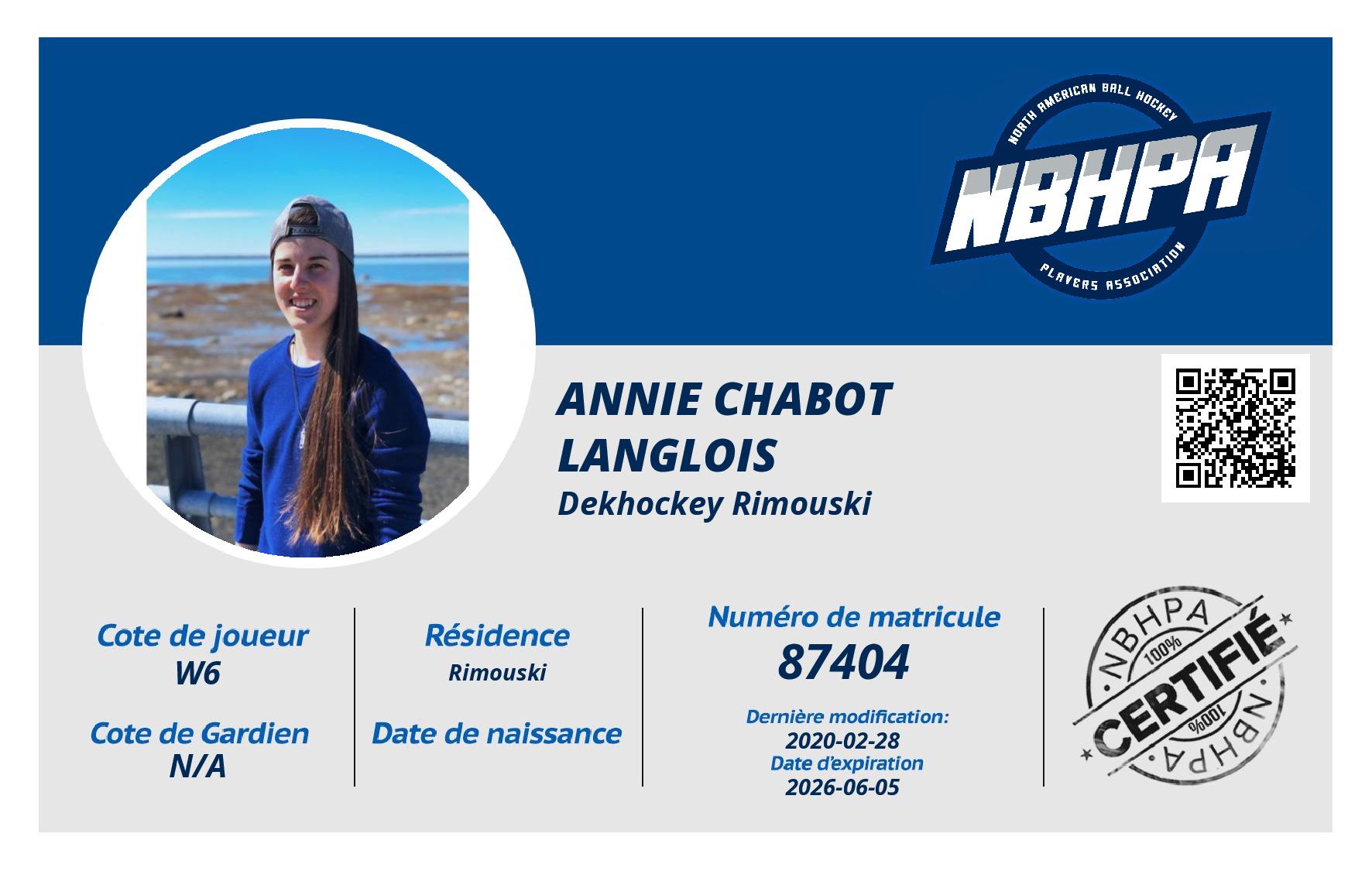 Annie Chabot Langlois