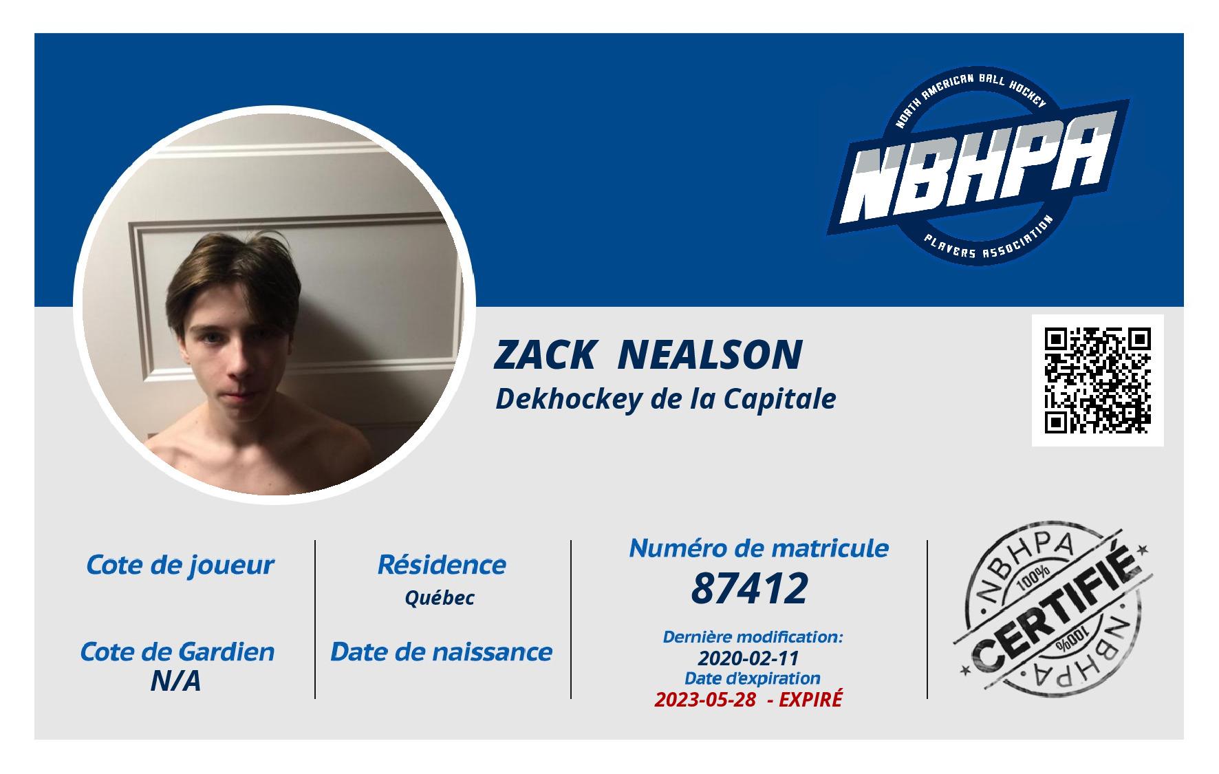 Zack  Nealson 
