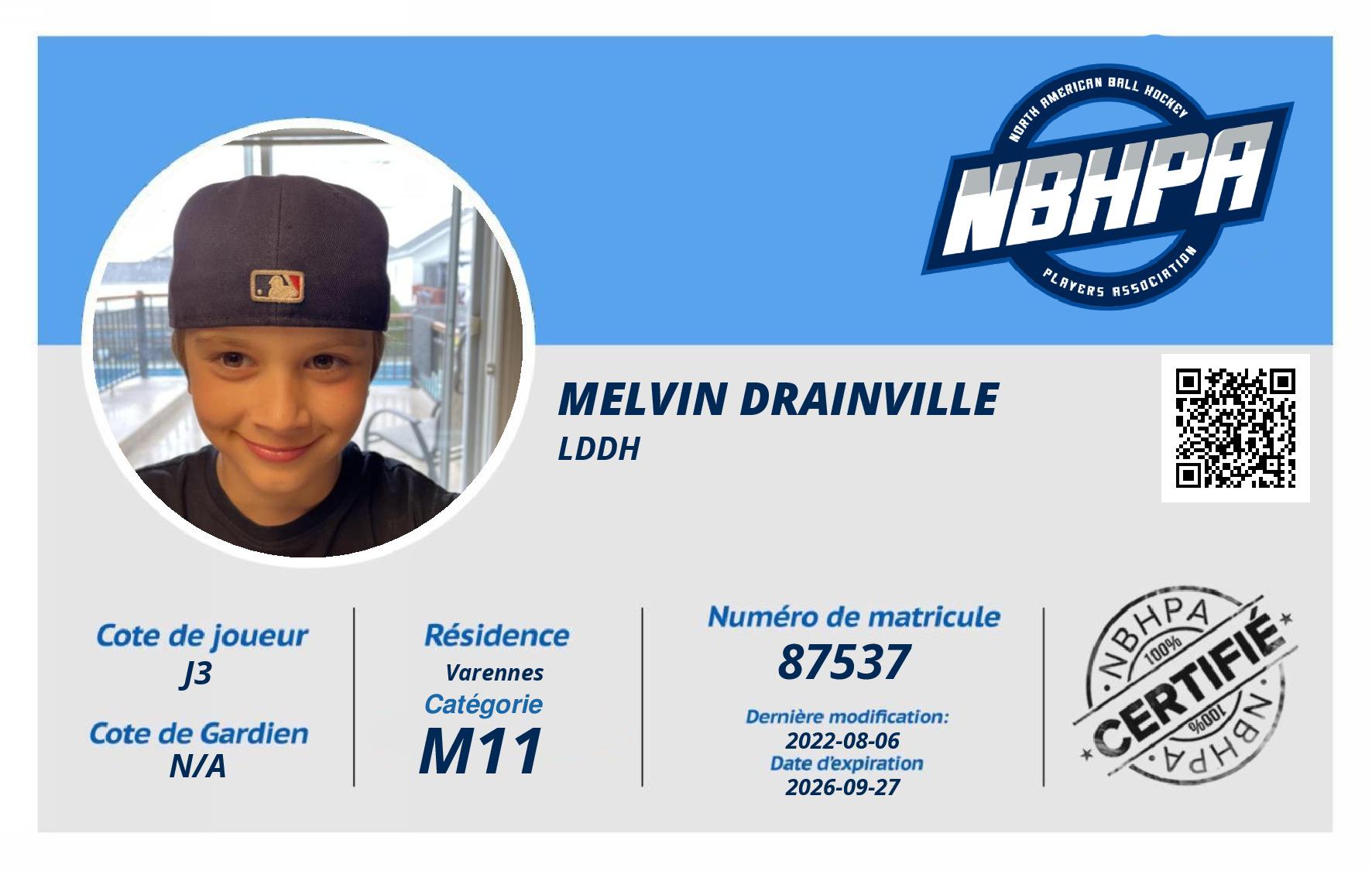 Melvin Drainville 