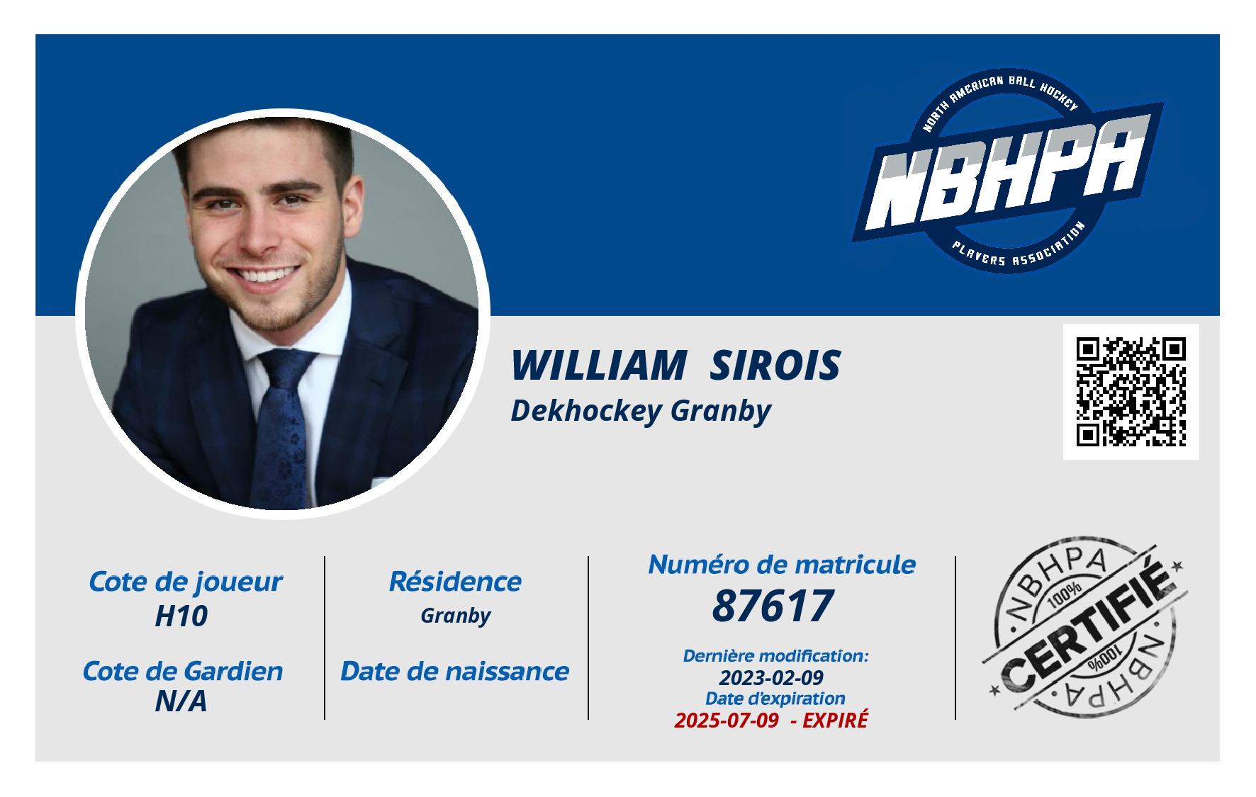 William  Sirois