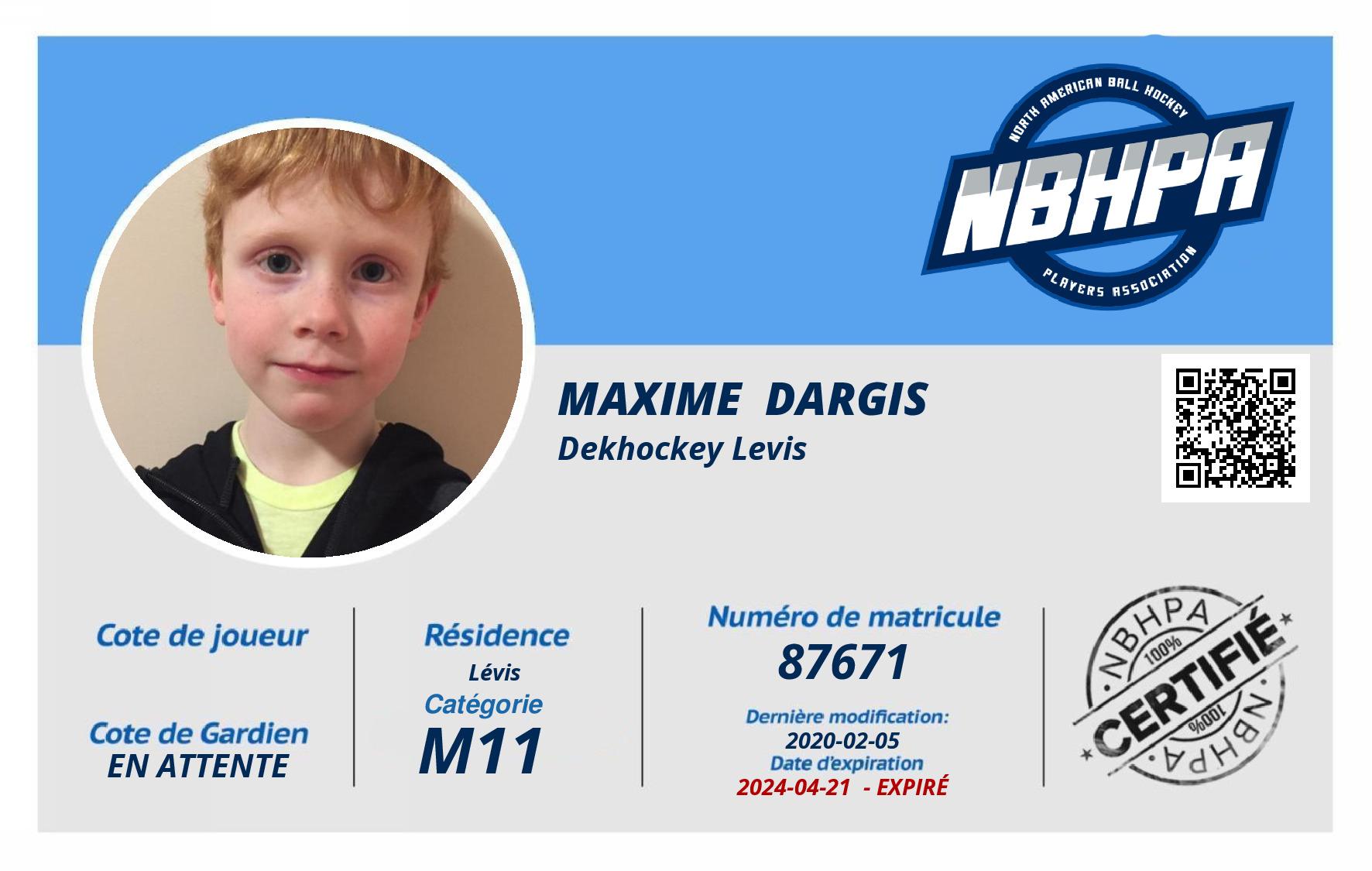Maxime  Dargis 