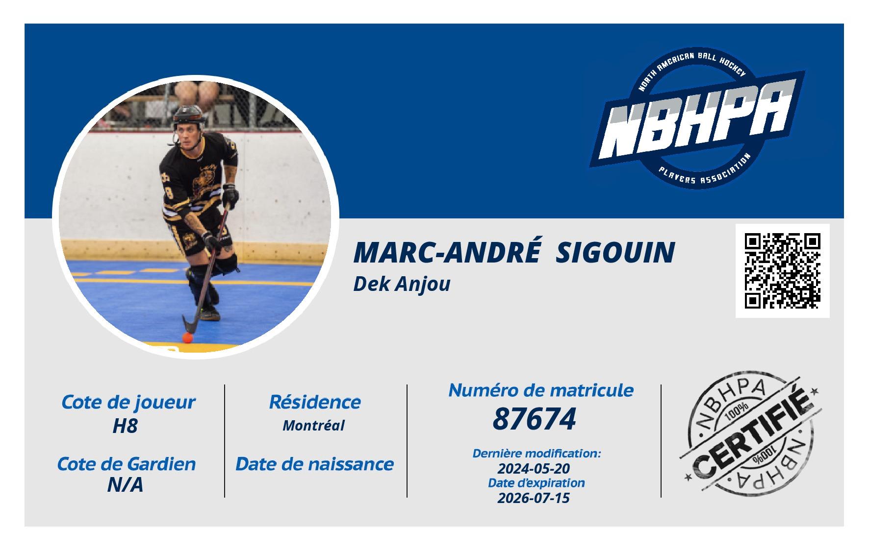 Marc-André  Sigouin