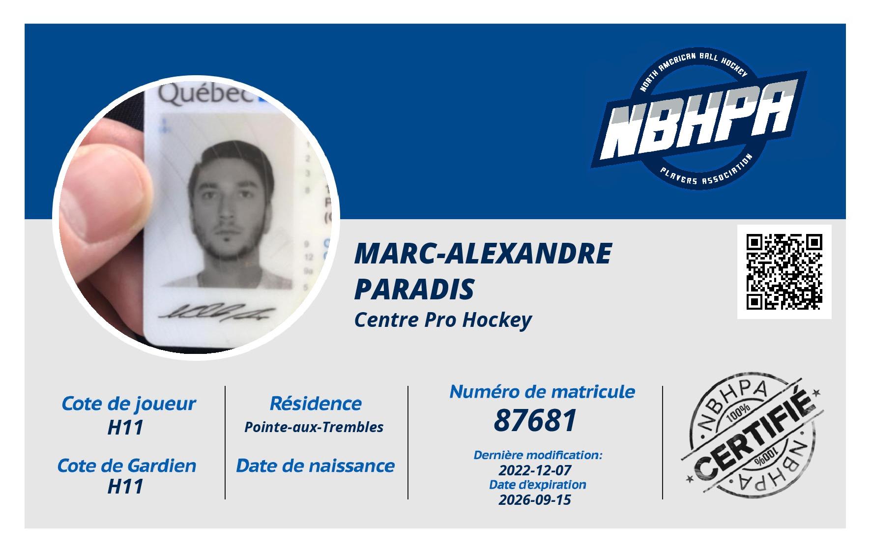 Marc-Alexandre Paradis