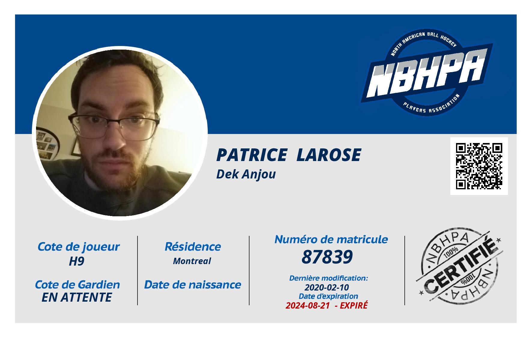 Patrice  Larose