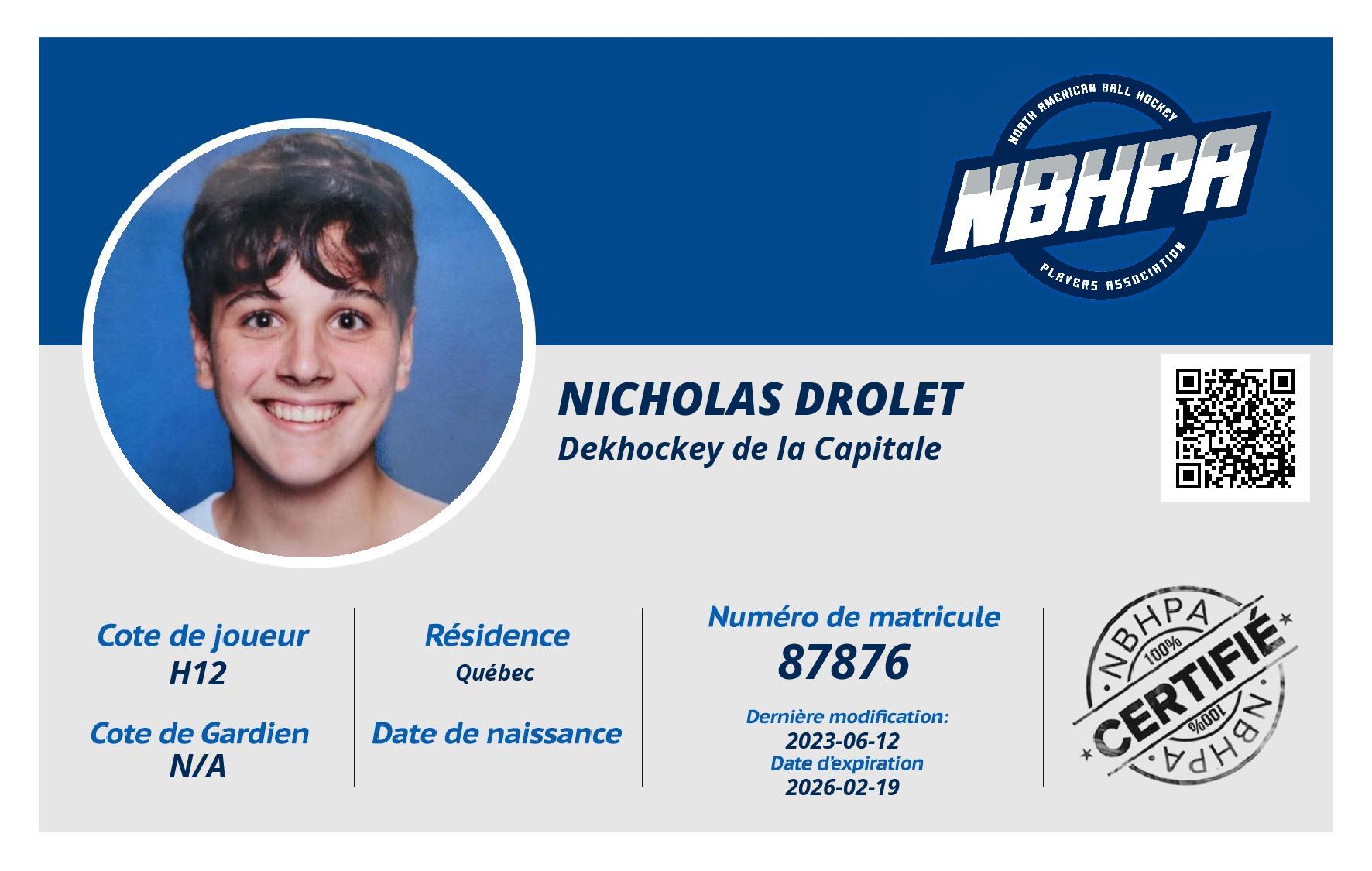 Nicholas Drolet