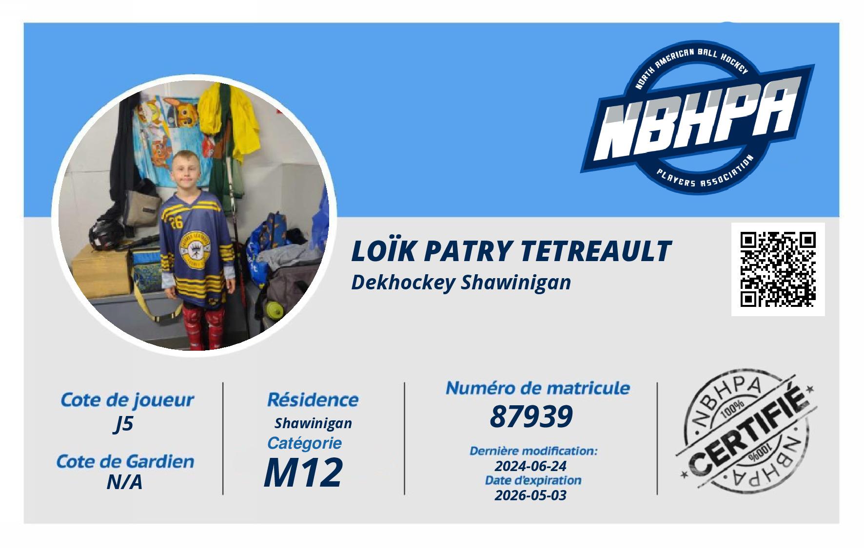 Loïk Patry Tetreault