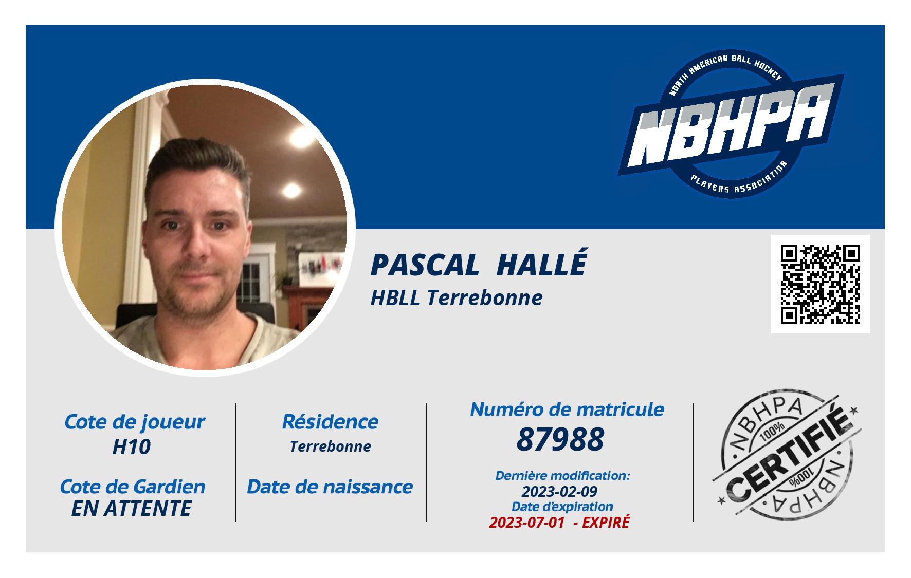 Pascal  Hallé 
