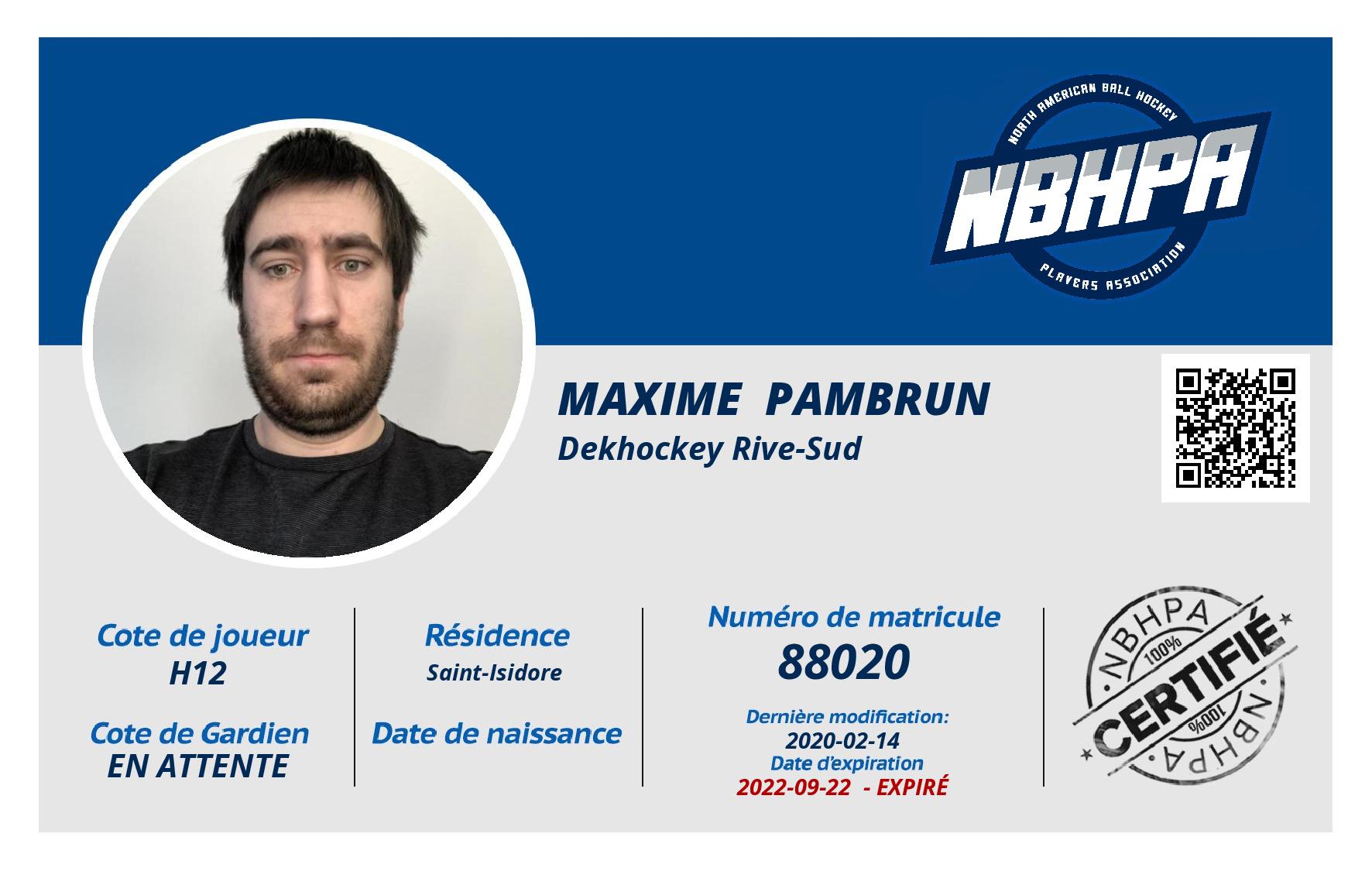 Maxime  Pambrun 