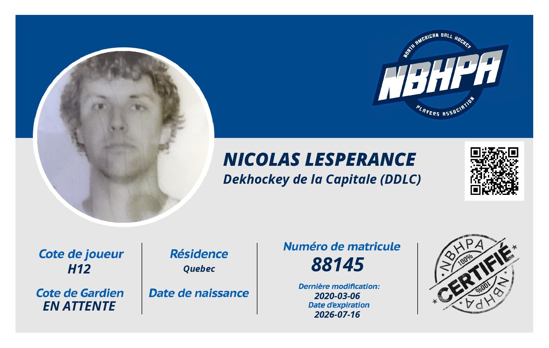 Nicolas Lesperance