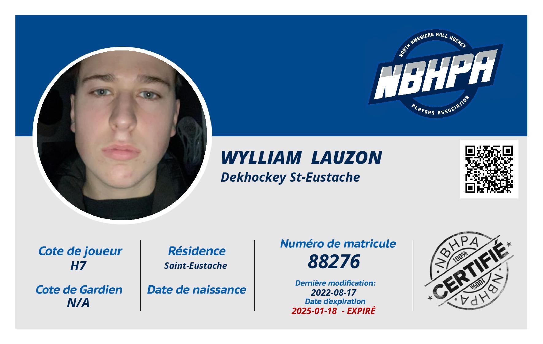 Wylliam  Lauzon