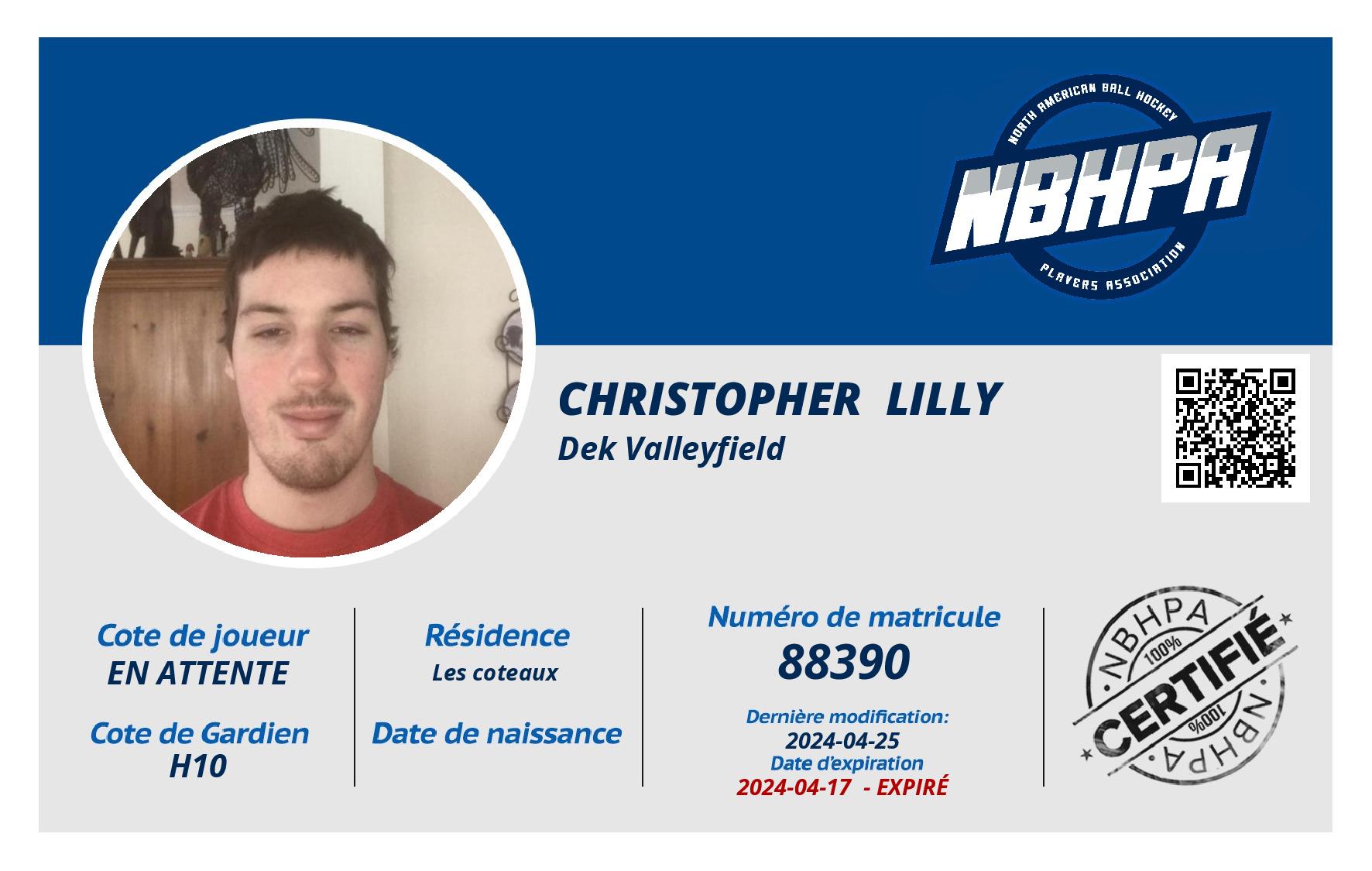 Christopher  Lilly
