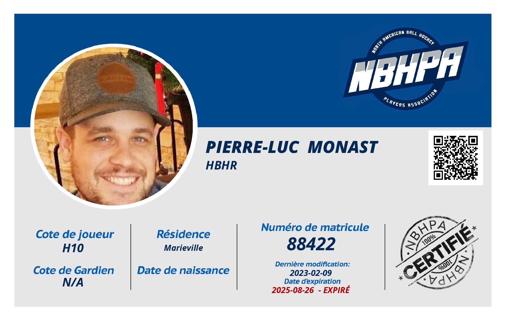 Pierre-Luc  Monast