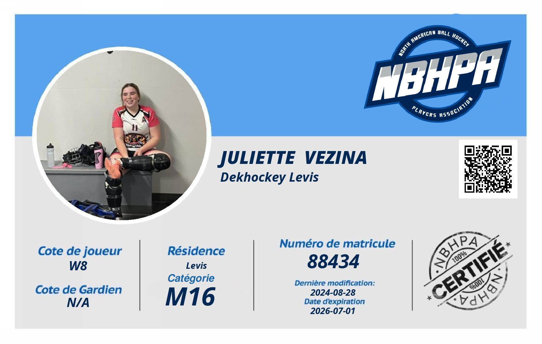 Juliette  Vezina