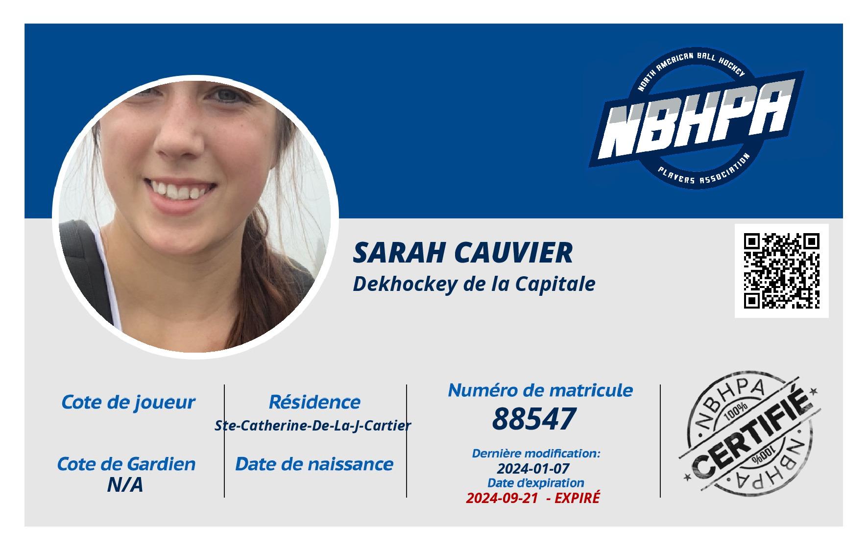 Sarah Cauvier