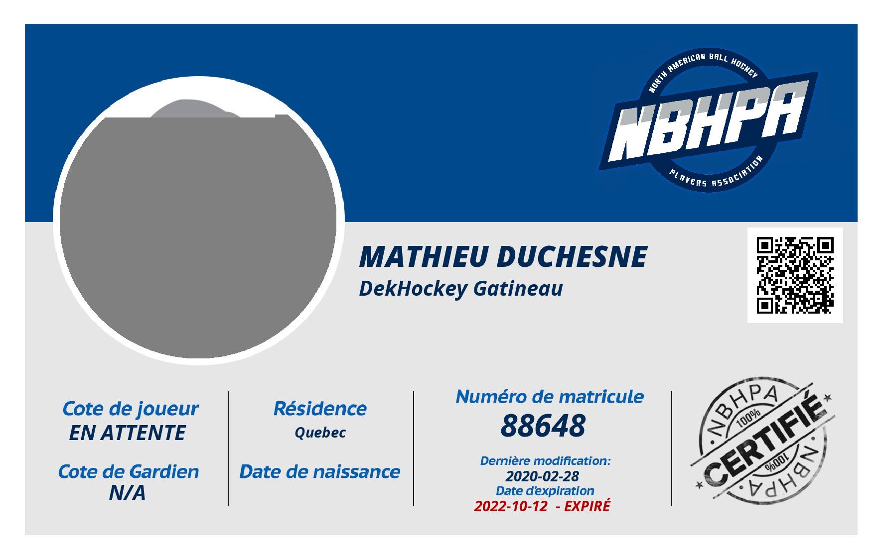 Mathieu Duchesne
