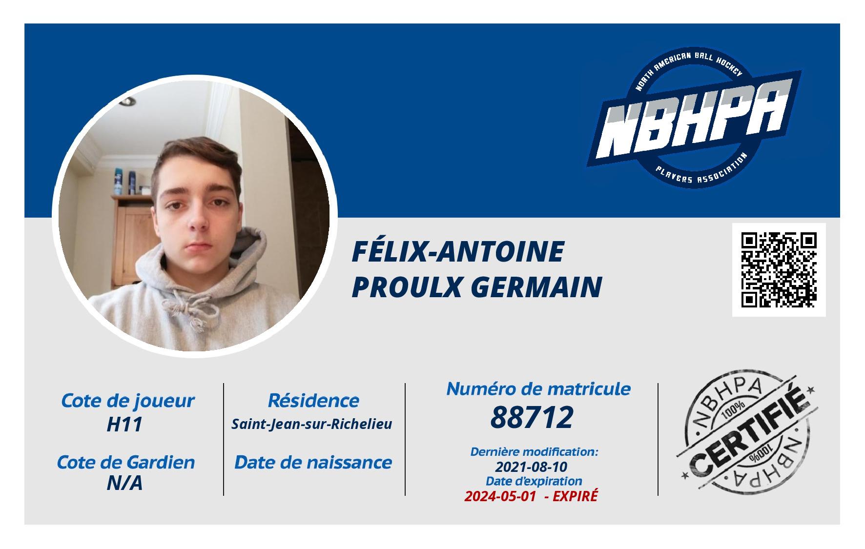 Félix-Antoine  Proulx Germain 