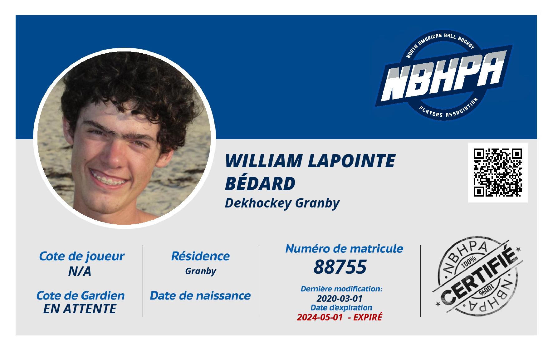 William Lapointe Bédard