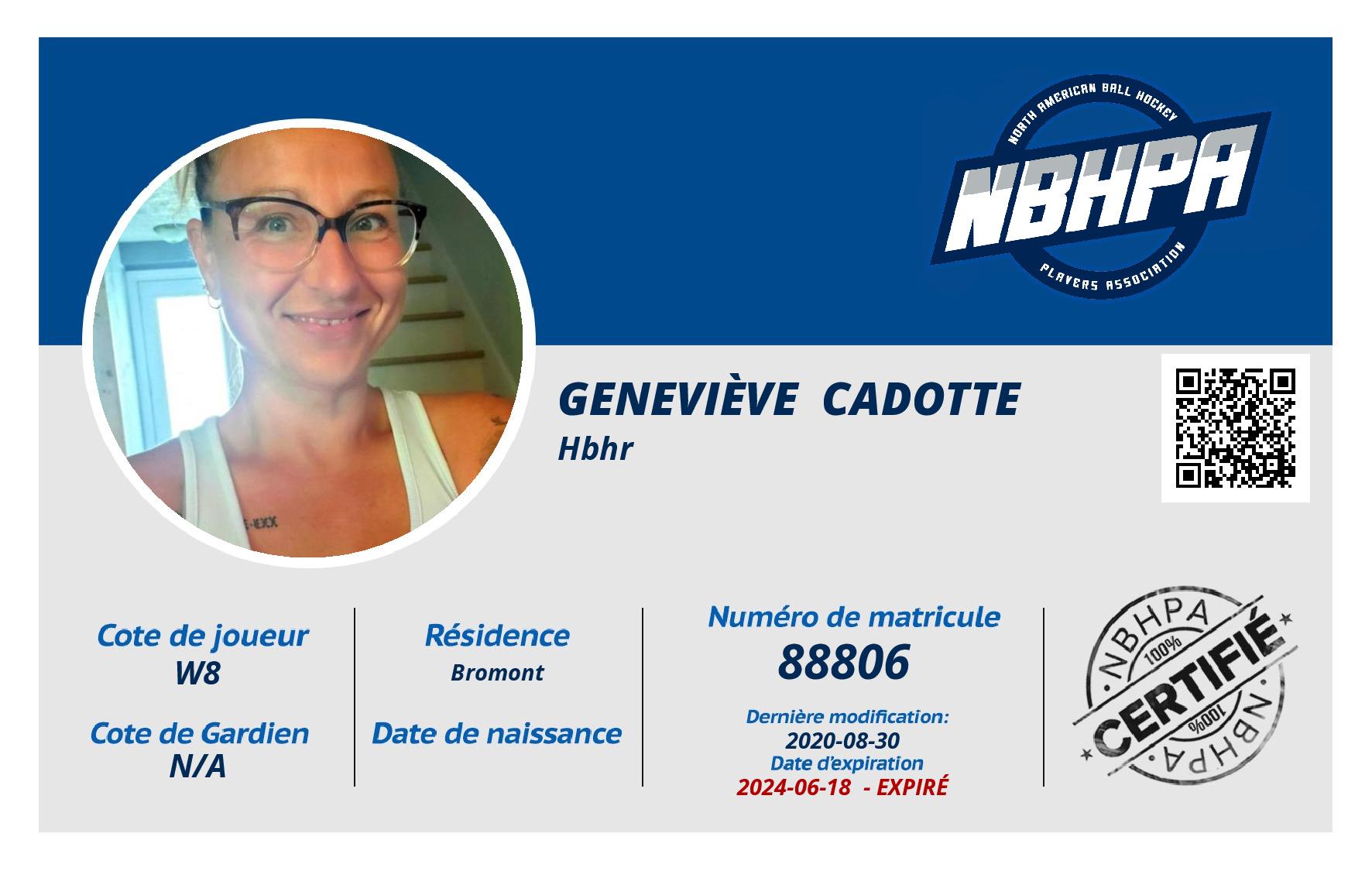 Geneviève  Cadotte 