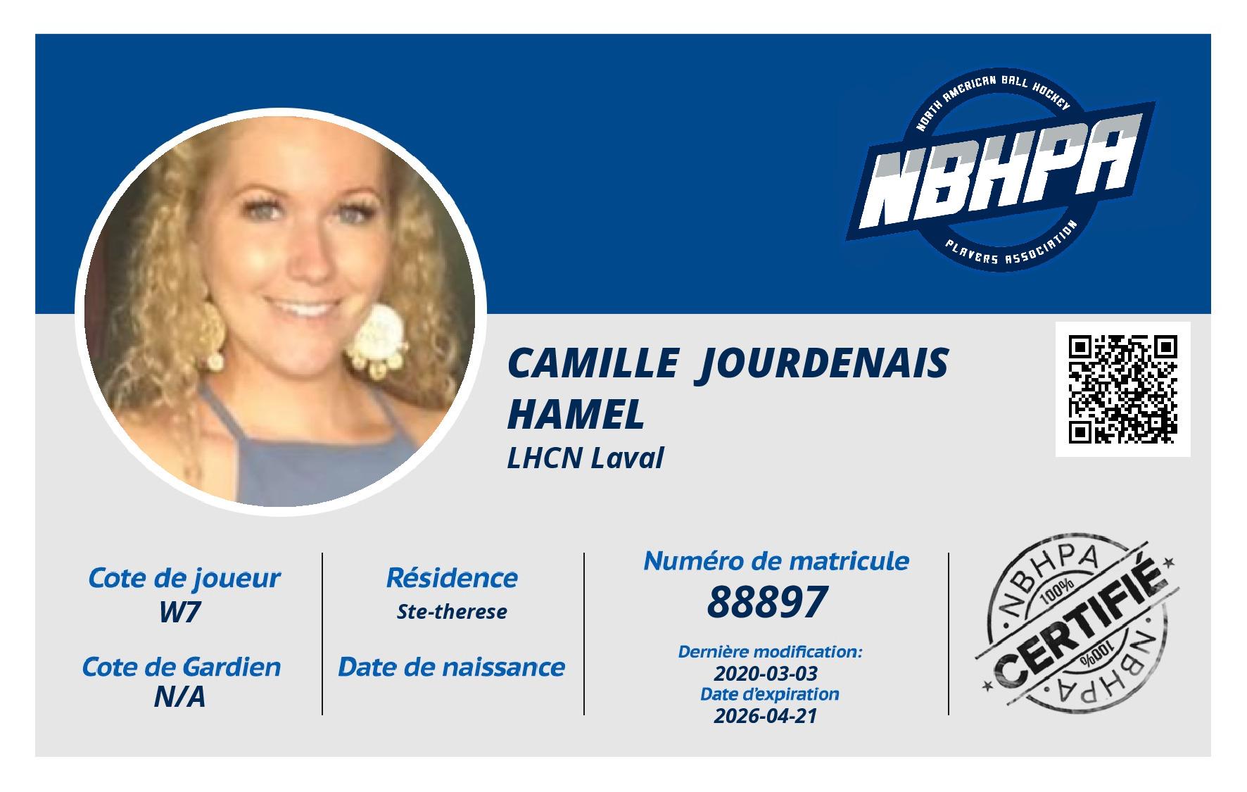 Camille  Jourdenais Hamel