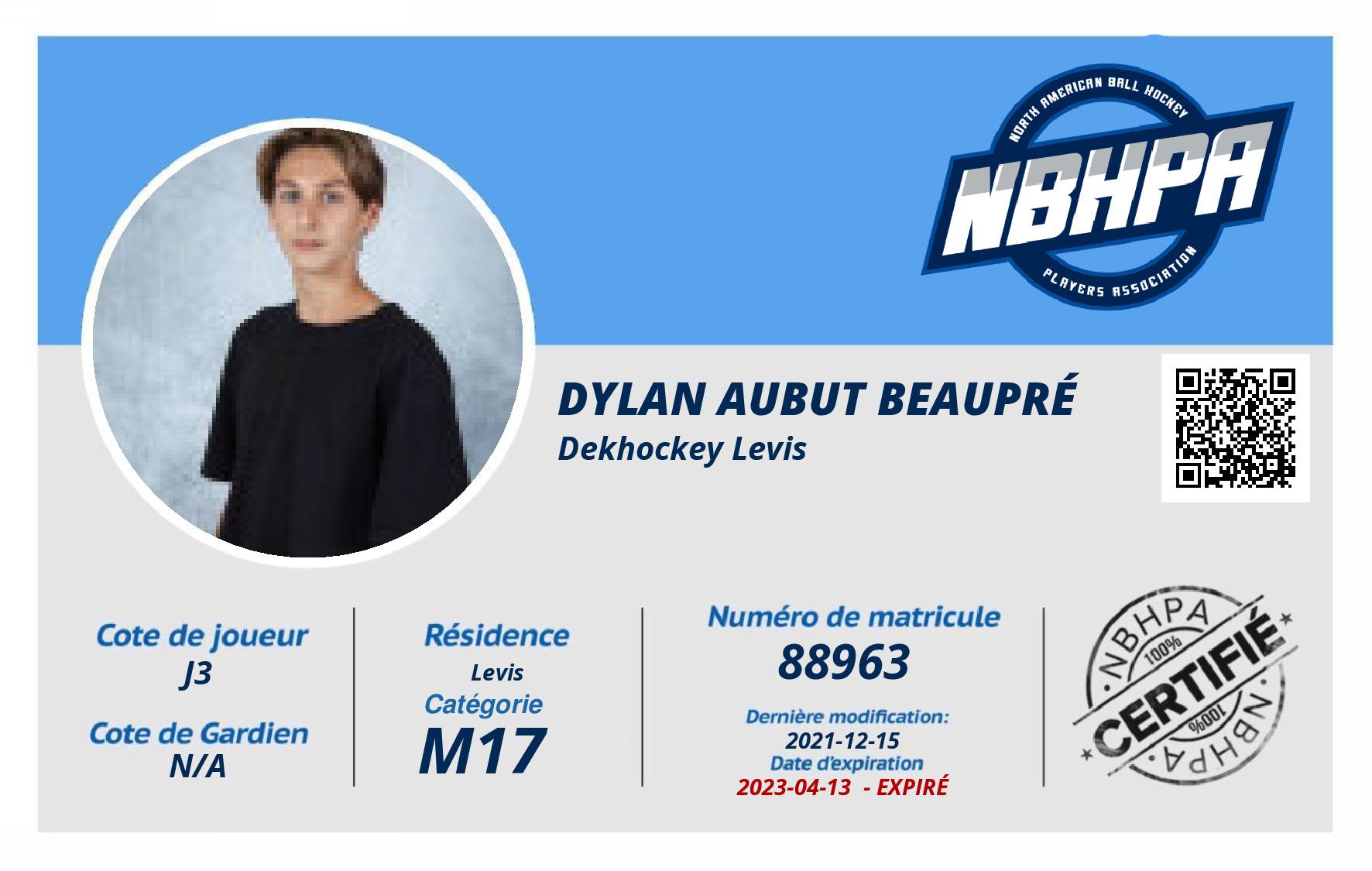 Dylan Aubut Beaupré