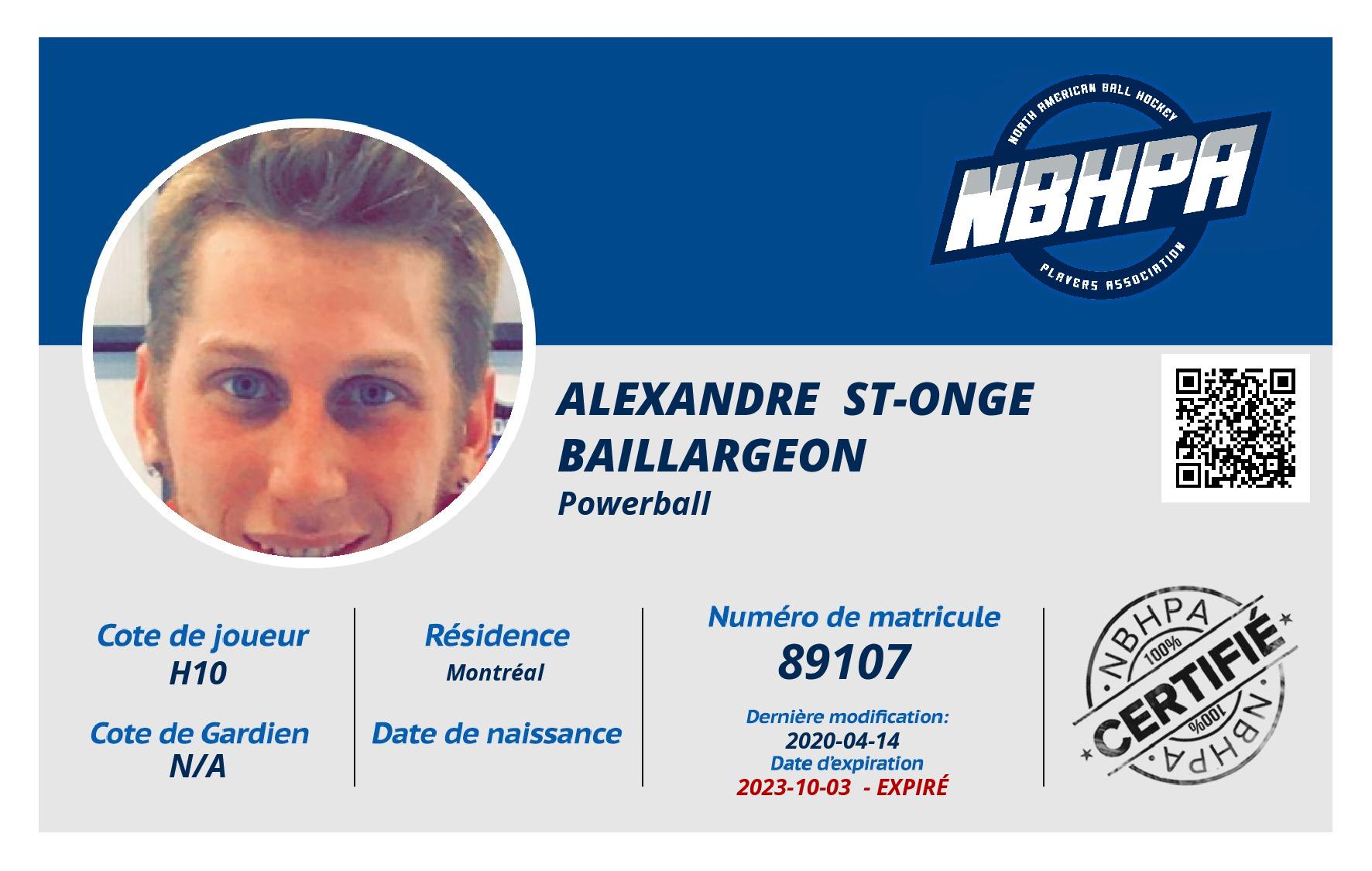 Alexandre  St-onge Baillargeon