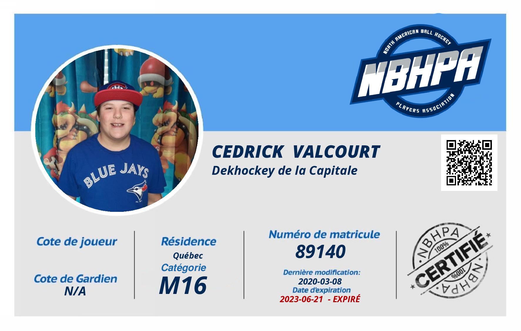 Cedrick  Valcourt 