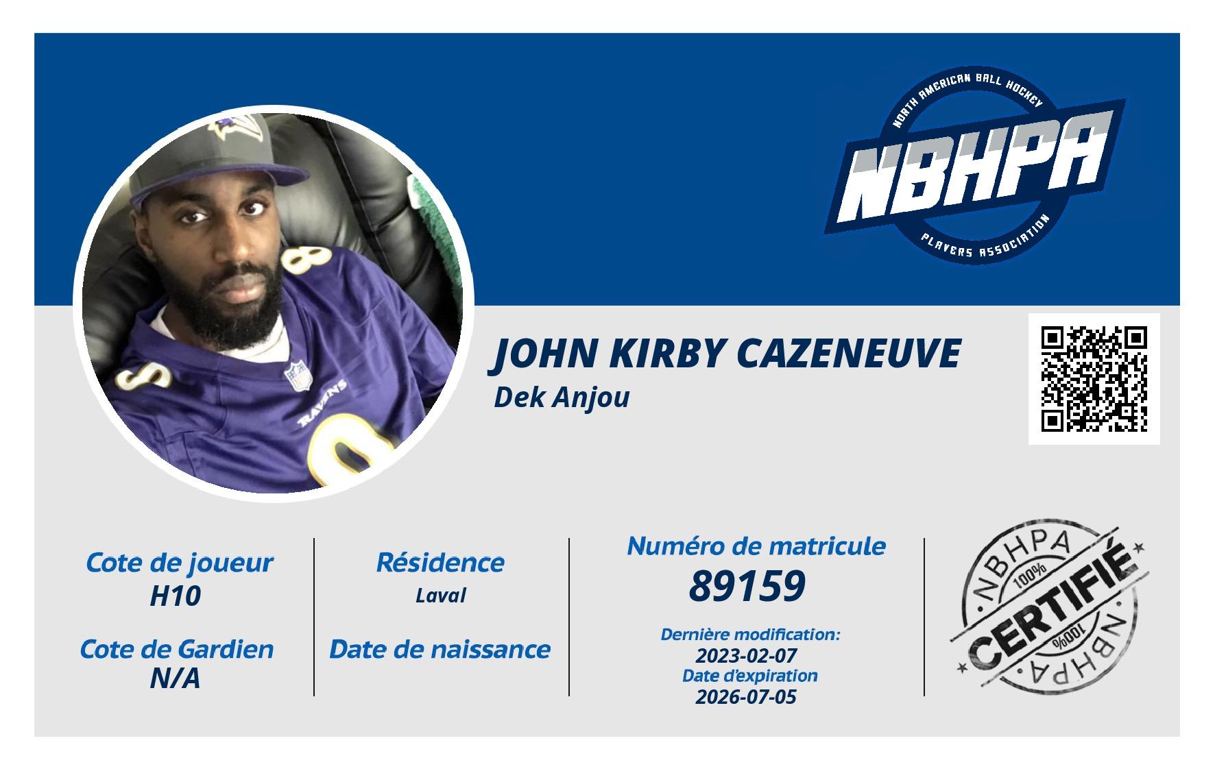 John Kirby Cazeneuve