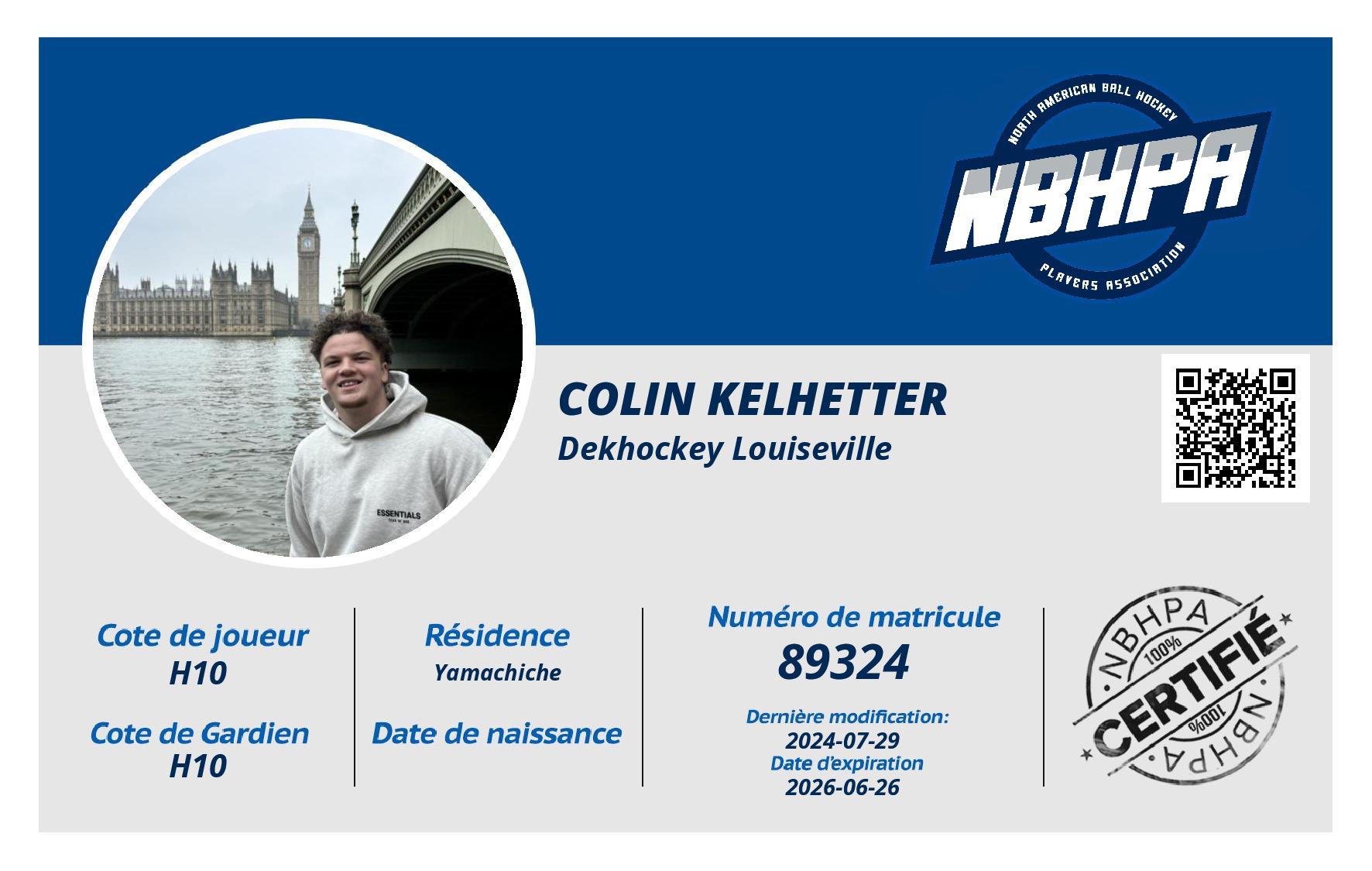 Colin Kelhetter