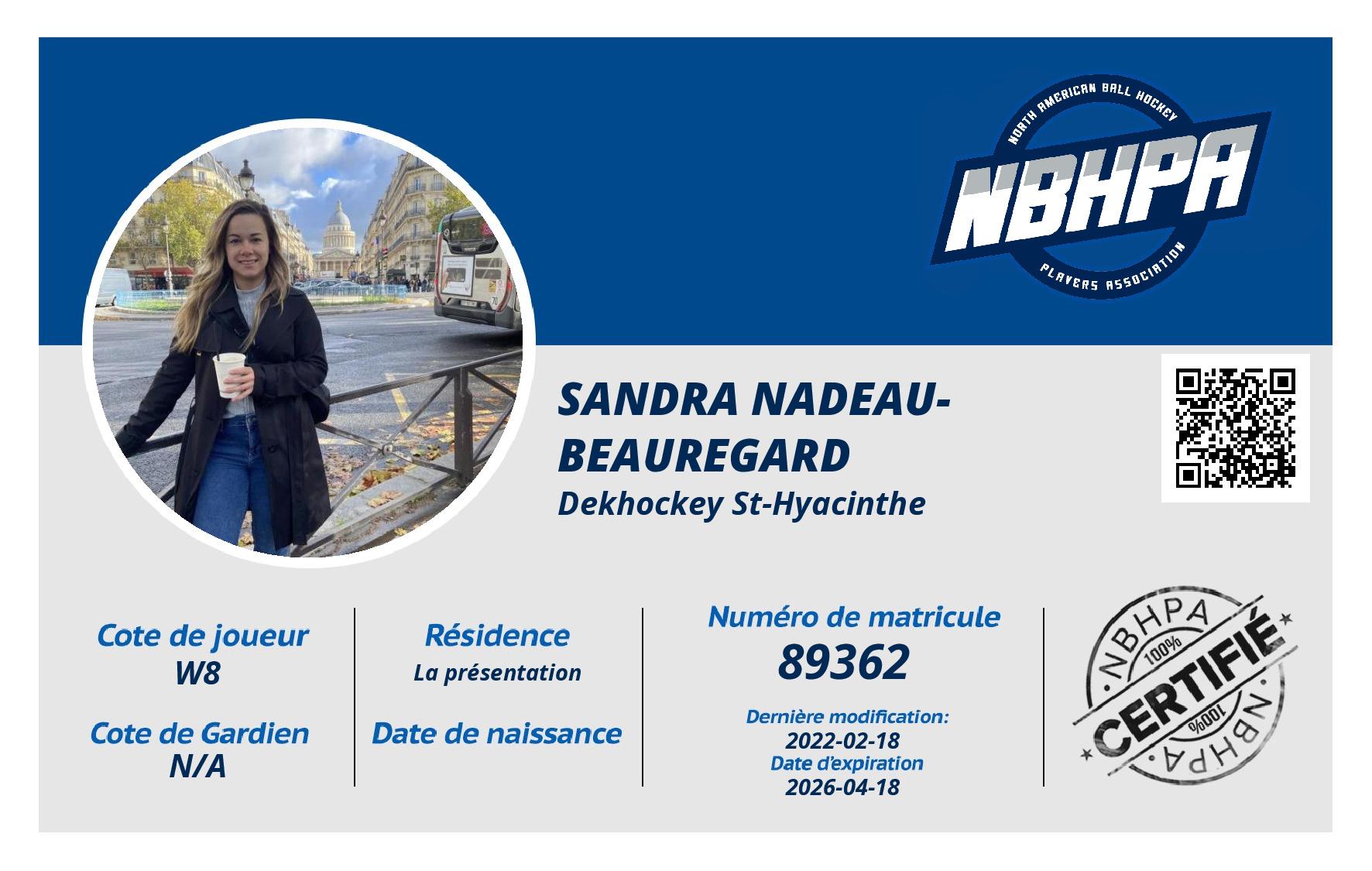 Sandra Nadeau-Beauregard