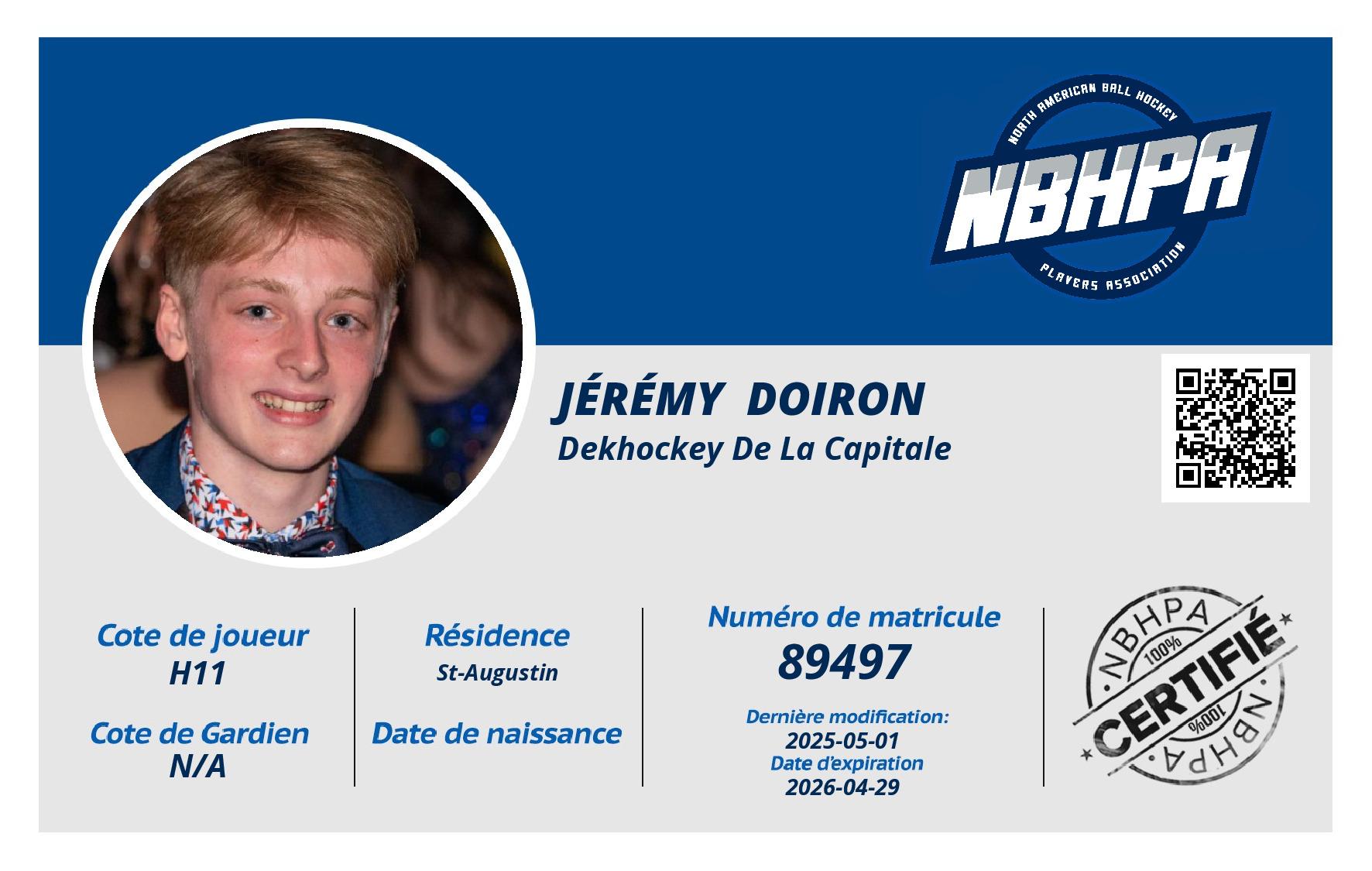 Jérémy  Doiron