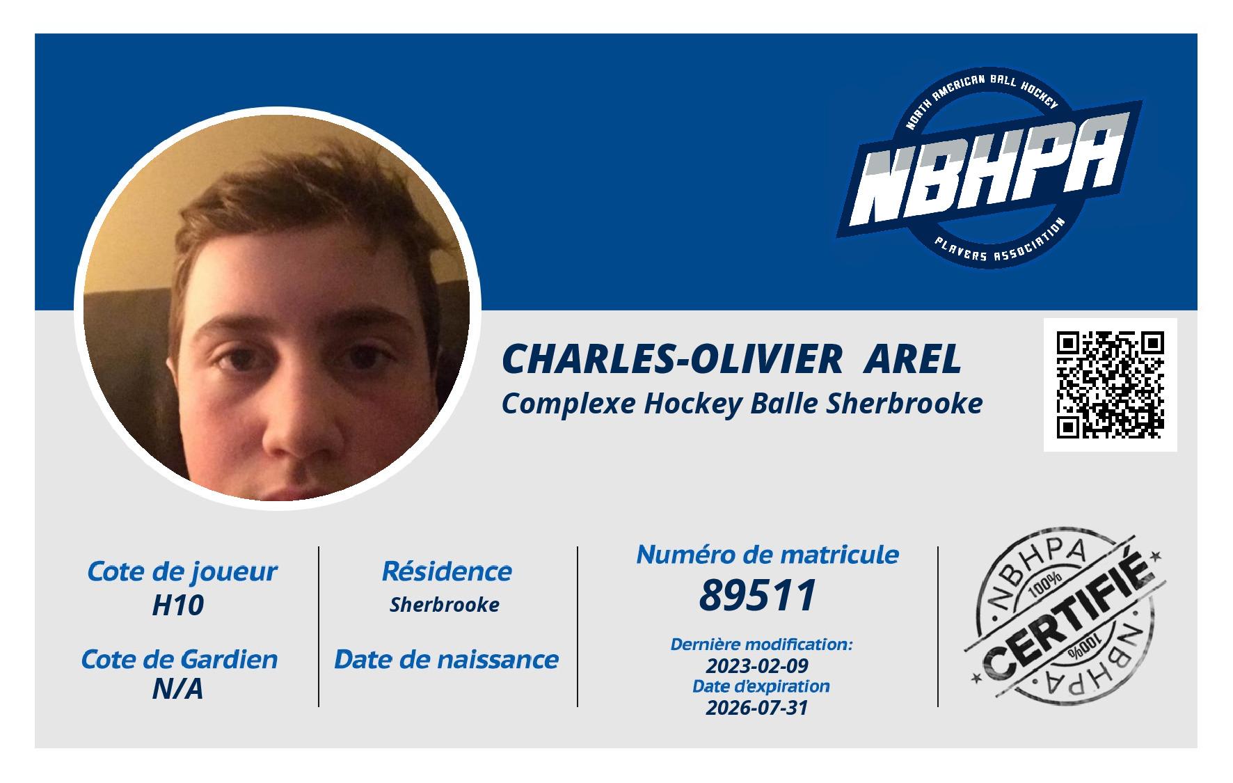 Charles-Olivier  Arel