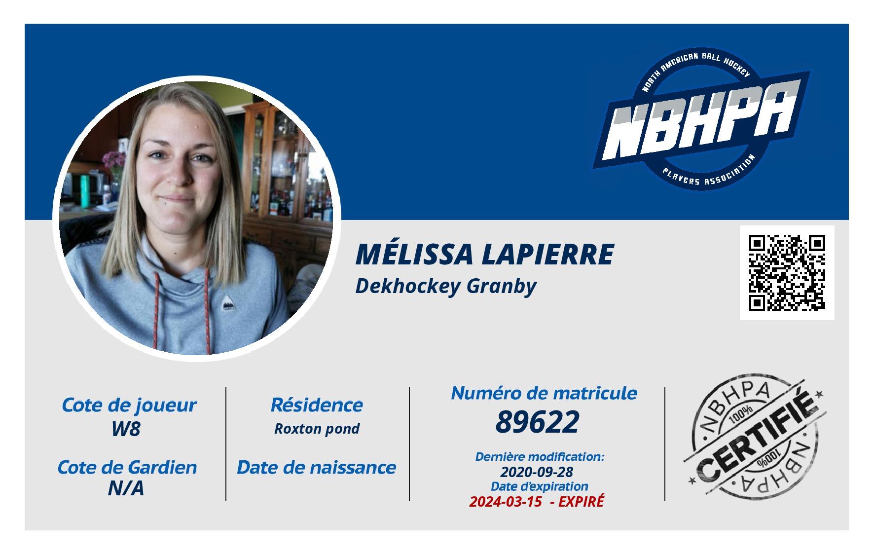 Mélissa Lapierre