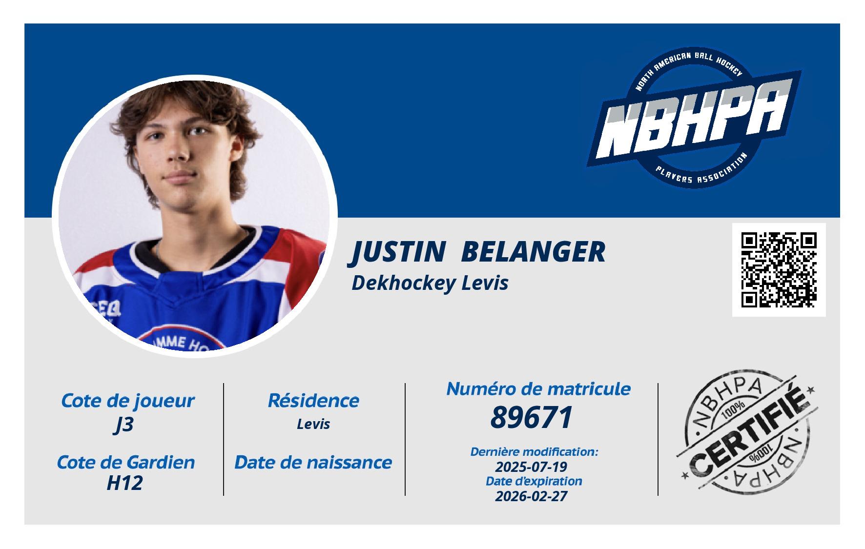 Justin  Belanger